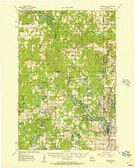 Cumberland Wisconsin Historical topographic map, 1:62500 scale, 15 X 15 Minute, Year 1956