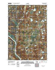 Cushing Wisconsin Historical topographic map, 1:24000 scale, 7.5 X 7.5 Minute, Year 2010