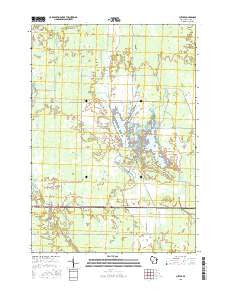 Cutler Wisconsin Current topographic map, 1:24000 scale, 7.5 X 7.5 Minute, Year 2015