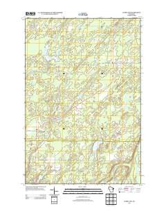 Dairyland Wisconsin Historical topographic map, 1:24000 scale, 7.5 X 7.5 Minute, Year 2013