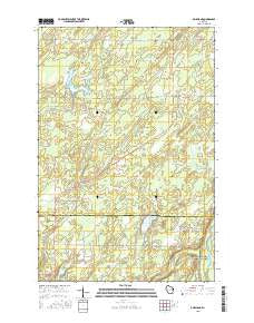 Dairyland Wisconsin Current topographic map, 1:24000 scale, 7.5 X 7.5 Minute, Year 2015
