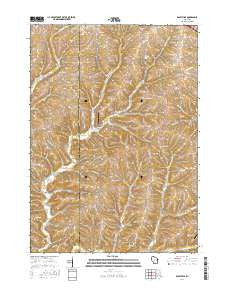 Daleyville Wisconsin Current topographic map, 1:24000 scale, 7.5 X 7.5 Minute, Year 2016