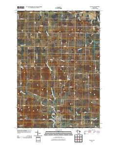 Dallas Wisconsin Historical topographic map, 1:24000 scale, 7.5 X 7.5 Minute, Year 2010