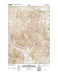 Dallas Wisconsin Historical topographic map, 1:24000 scale, 7.5 X 7.5 Minute, Year 2013