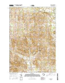 Dallas Wisconsin Current topographic map, 1:24000 scale, 7.5 X 7.5 Minute, Year 2015
