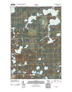 Dam Lake Wisconsin Historical topographic map, 1:24000 scale, 7.5 X 7.5 Minute, Year 2010