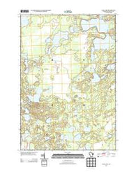 Dam Lake Wisconsin Historical topographic map, 1:24000 scale, 7.5 X 7.5 Minute, Year 2013