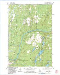 Danbury East Wisconsin Historical topographic map, 1:24000 scale, 7.5 X 7.5 Minute, Year 1983