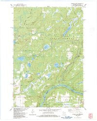 Danbury West Wisconsin Historical topographic map, 1:24000 scale, 7.5 X 7.5 Minute, Year 1983
