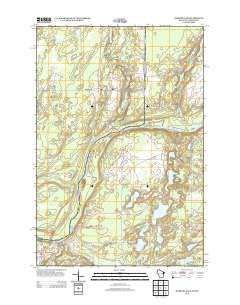 Danbury East Wisconsin Historical topographic map, 1:24000 scale, 7.5 X 7.5 Minute, Year 2013