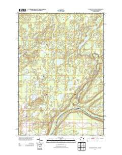 Danbury West Wisconsin Historical topographic map, 1:24000 scale, 7.5 X 7.5 Minute, Year 2013