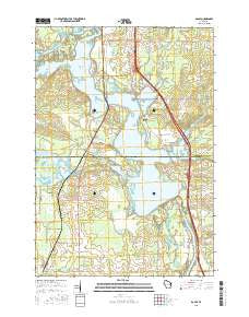 Dancy Wisconsin Current topographic map, 1:24000 scale, 7.5 X 7.5 Minute, Year 2015