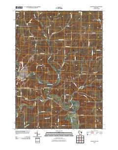 Darlington Wisconsin Historical topographic map, 1:24000 scale, 7.5 X 7.5 Minute, Year 2010