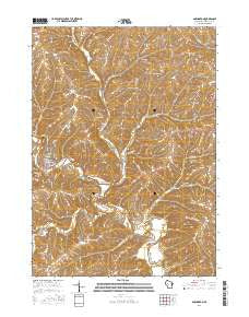 Darlington Wisconsin Current topographic map, 1:24000 scale, 7.5 X 7.5 Minute, Year 2016