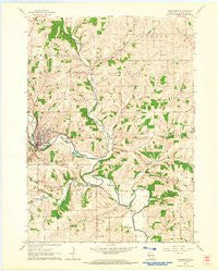 Darlington Wisconsin Historical topographic map, 1:24000 scale, 7.5 X 7.5 Minute, Year 1962