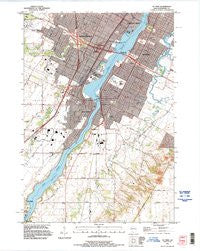 De Pere Wisconsin Historical topographic map, 1:24000 scale, 7.5 X 7.5 Minute, Year 1992