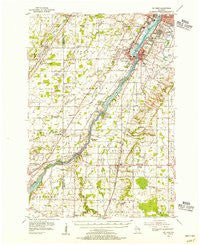 De Pere Wisconsin Historical topographic map, 1:62500 scale, 15 X 15 Minute, Year 1954