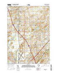 De Forest Wisconsin Current topographic map, 1:24000 scale, 7.5 X 7.5 Minute, Year 2016