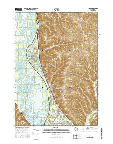 De Soto Wisconsin Current topographic map, 1:24000 scale, 7.5 X 7.5 Minute, Year 2015