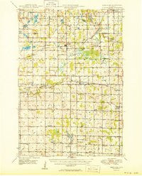 Deer Park Wisconsin Historical topographic map, 1:62500 scale, 15 X 15 Minute, Year 1950