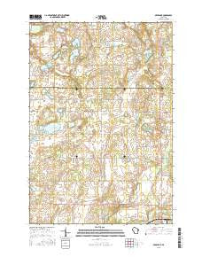 Deer Park Wisconsin Current topographic map, 1:24000 scale, 7.5 X 7.5 Minute, Year 2015