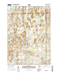 Deerfield Wisconsin Current topographic map, 1:24000 scale, 7.5 X 7.5 Minute, Year 2016