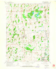 Deerfield Wisconsin Historical topographic map, 1:24000 scale, 7.5 X 7.5 Minute, Year 1962