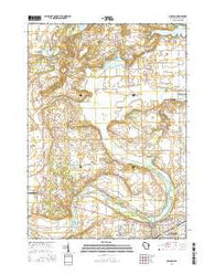 Delavan Wisconsin Current topographic map, 1:24000 scale, 7.5 X 7.5 Minute, Year 2016