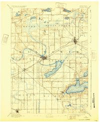 Delavan Wisconsin Historical topographic map, 1:62500 scale, 15 X 15 Minute, Year 1893