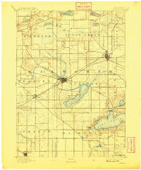 Delavan Wisconsin Historical topographic map, 1:62500 scale, 15 X 15 Minute, Year 1893