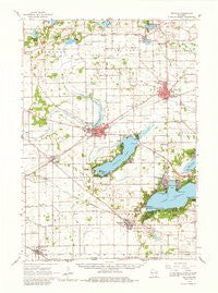 Delavan Wisconsin Historical topographic map, 1:62500 scale, 15 X 15 Minute, Year 1960