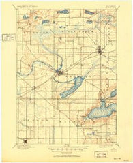 Delavan Wisconsin Historical topographic map, 1:62500 scale, 15 X 15 Minute, Year 1893