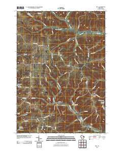 Dell Wisconsin Historical topographic map, 1:24000 scale, 7.5 X 7.5 Minute, Year 2010