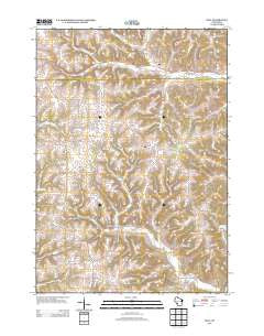 Dell Wisconsin Historical topographic map, 1:24000 scale, 7.5 X 7.5 Minute, Year 2013