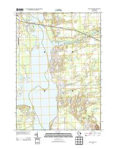 Dellwood Wisconsin Historical topographic map, 1:24000 scale, 7.5 X 7.5 Minute, Year 2013