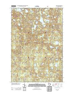 Delta Wisconsin Historical topographic map, 1:24000 scale, 7.5 X 7.5 Minute, Year 2013