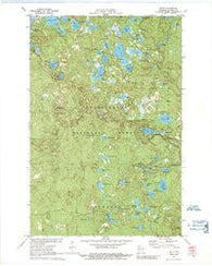 Delta Wisconsin Historical topographic map, 1:24000 scale, 7.5 X 7.5 Minute, Year 1971