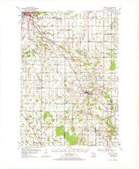 Denmark Wisconsin Historical topographic map, 1:62500 scale, 15 X 15 Minute, Year 1954