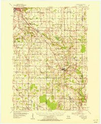 Denmark Wisconsin Historical topographic map, 1:62500 scale, 15 X 15 Minute, Year 1954