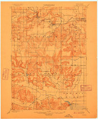 Denzer Wisconsin Historical topographic map, 1:62500 scale, 15 X 15 Minute, Year 1901