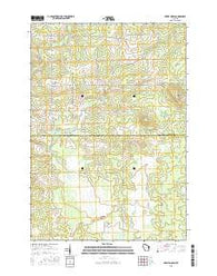 Dewey Marsh Wisconsin Current topographic map, 1:24000 scale, 7.5 X 7.5 Minute, Year 2015