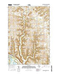 Diamond Bluff East Wisconsin Current topographic map, 1:24000 scale, 7.5 X 7.5 Minute, Year 2015