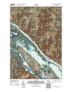 Diamond Bluff West Wisconsin Historical topographic map, 1:24000 scale, 7.5 X 7.5 Minute, Year 2010