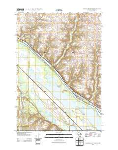Diamond Bluff West Wisconsin Historical topographic map, 1:24000 scale, 7.5 X 7.5 Minute, Year 2013