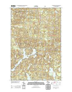 Diamond Lake Wisconsin Historical topographic map, 1:24000 scale, 7.5 X 7.5 Minute, Year 2013