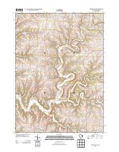 Dickeyville Wisconsin Historical topographic map, 1:24000 scale, 7.5 X 7.5 Minute, Year 2013