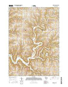 Dickeyville Wisconsin Current topographic map, 1:24000 scale, 7.5 X 7.5 Minute, Year 2016