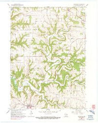 Dickeyville Wisconsin Historical topographic map, 1:24000 scale, 7.5 X 7.5 Minute, Year 1961