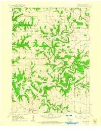 Dickeyville Wisconsin Historical topographic map, 1:24000 scale, 7.5 X 7.5 Minute, Year 1961