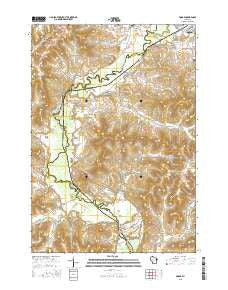 Dodge Wisconsin Current topographic map, 1:24000 scale, 7.5 X 7.5 Minute, Year 2015